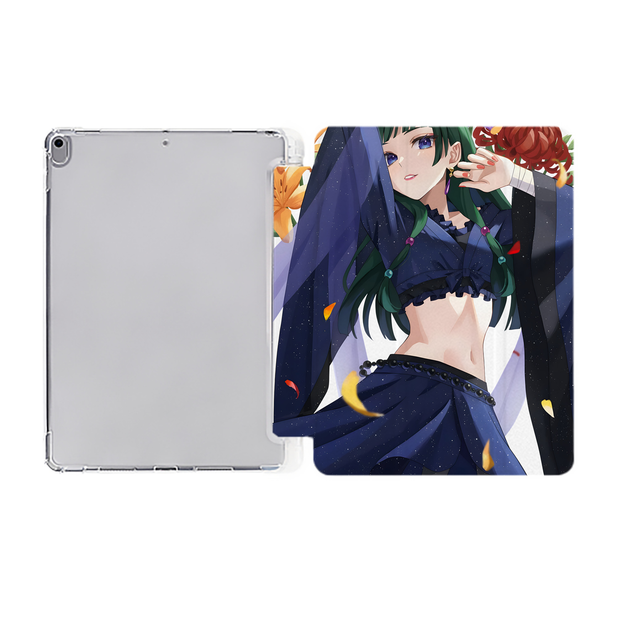 （画像用） 薬屋のひとりごと The Apothecary Diaries IPad ケース ペン収納付き 三つ折りスタンド PUレザー×シリコン 対応機種9.5/10.5/10.9インチ